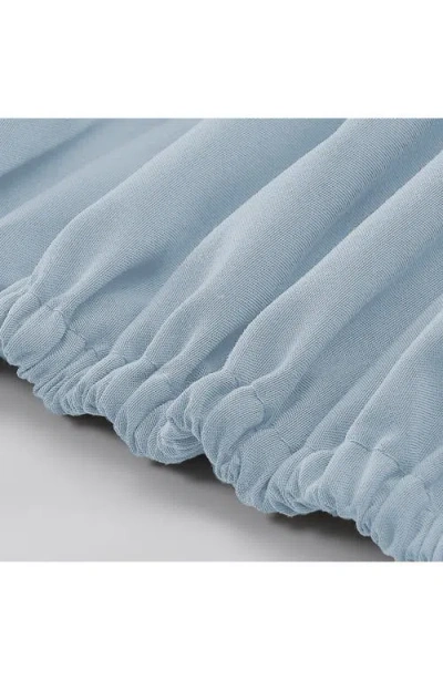 Modern Threads Solid 4-piece Microfiber Sheet Set In Blue Mist