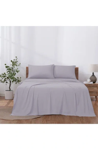 Modern Threads Solid 4-piece Microfiber Sheet Set In Purple
