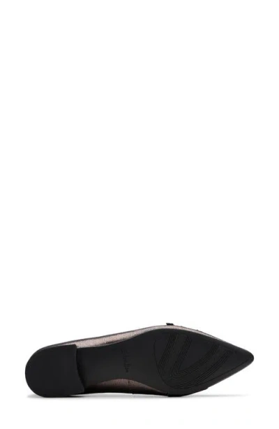 Clarks ® Sensa Triple Strap Flat In Metallic
