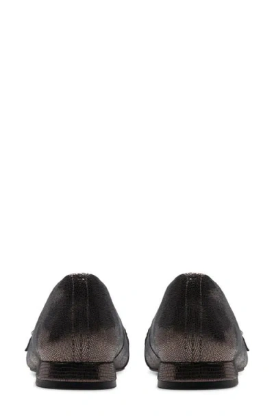 Clarks ® Sensa Triple Strap Flat In Metallic