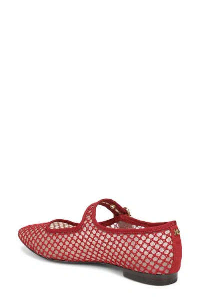 Sam Edelman Michaela Mesh Flat In Deep Scarlet