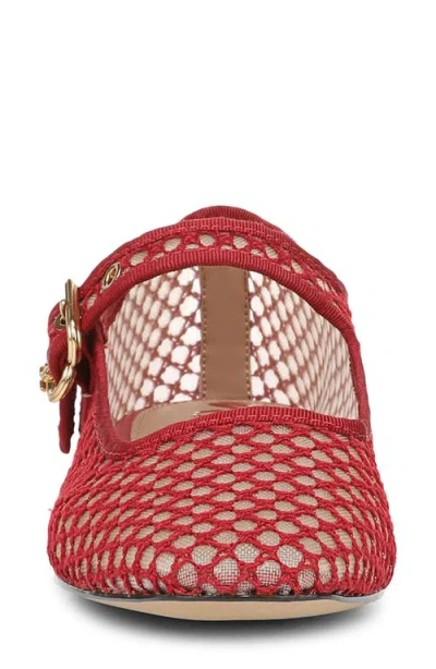 Sam Edelman Michaela Mesh Flat In Deep Scarlet