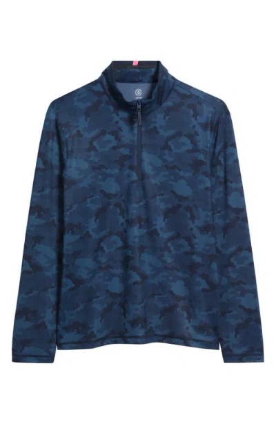 G/fore Quarter Zip Performance Golf Pullover In Twilight Camo