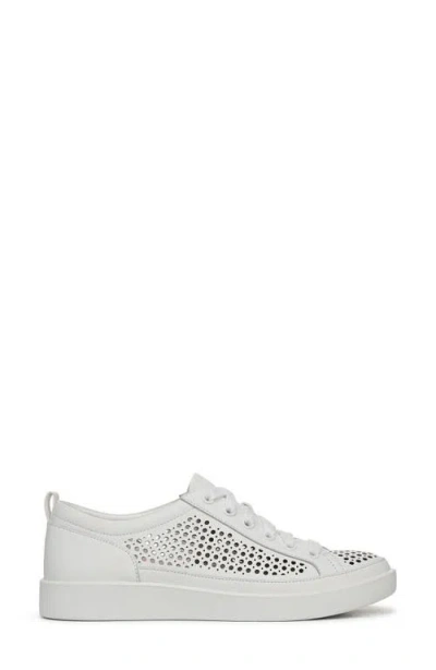 Vionic Winny Perf Sneaker In White Leather