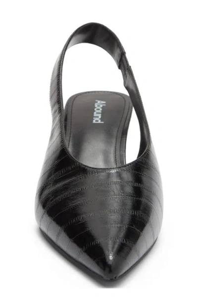 Abound Lainey Slingback Pump In Black Eel