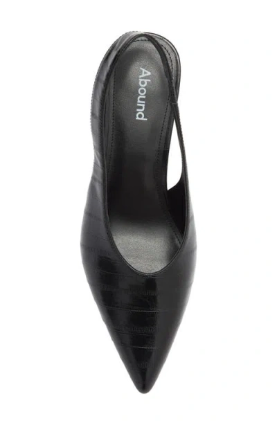 Abound Lainey Slingback Pump In Black Eel