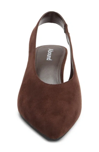Abound Lainey Slingback Pump In Brown Chocolate