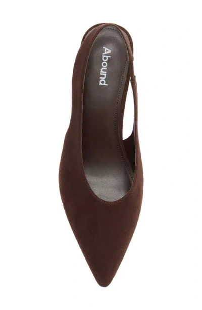 Abound Lainey Slingback Pump In Brown Chocolate