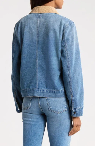 Vigoss Denim Barn Jacket In Med Wash