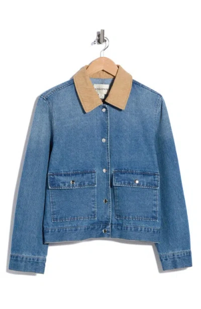 Vigoss Denim Barn Jacket In Med Wash