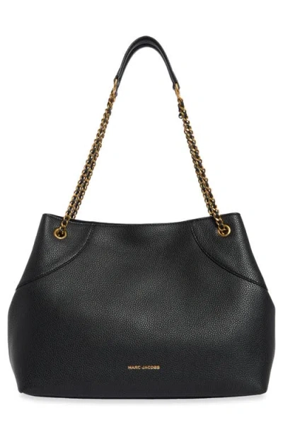 Marc Jacobs Plaza Medium Leather Tote In Black