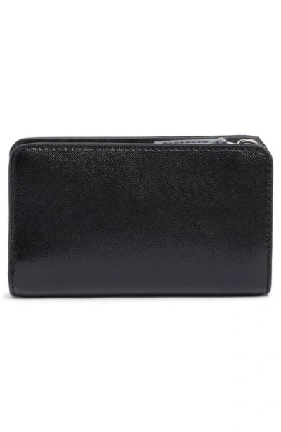 Marc Jacobs Compact Leather Wallet In Black