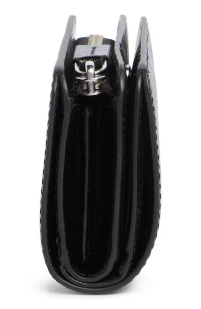 Marc Jacobs Compact Leather Wallet In Black