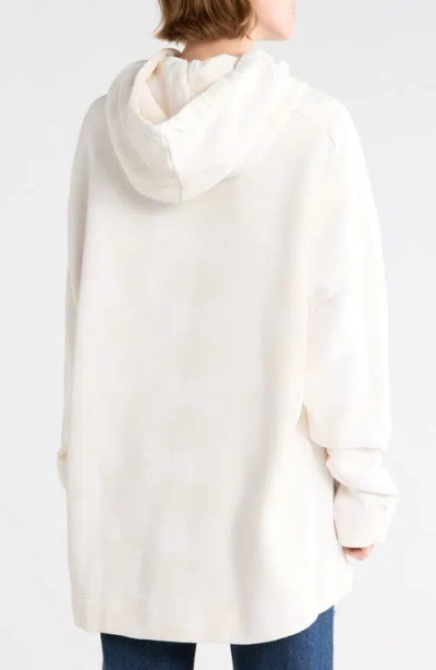 Marc Jacobs Monogram Oversize Pullover Hoodie In Eggshell/optic White