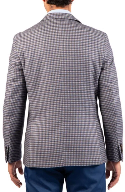 Tailorbyrd Gingham Textured Sport Coat In Blue