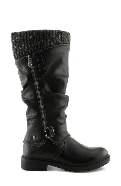 Patrizia By Spring Step Rowin Ruched Boot In Black