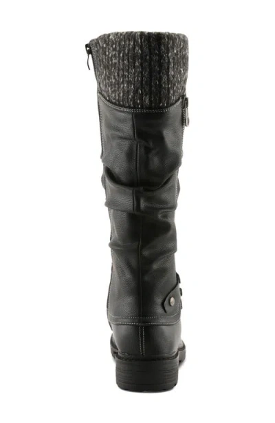 Patrizia By Spring Step Rowin Ruched Boot In Black