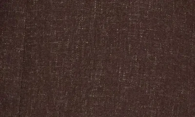 Max Studio Peak Lapel Blazer In Brown Melange