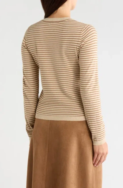 Max Studio Crewneck Sweater In Husk / Terrine