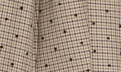 Dkny Dot Houndstooth Check Blazer In Neutral
