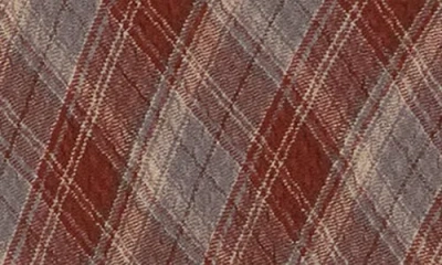 Max Studio Plaid Maxi Skirt In Grey/ Adobe Plaid
