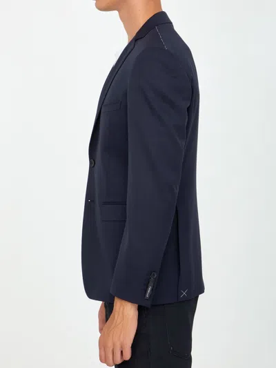Tonello Blue Wool Jacket In Blue