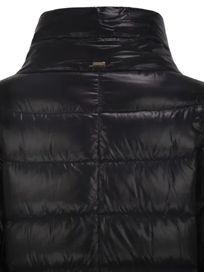 Herno Dora Long Down Jacket In Black