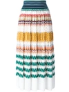 MISSONI knitted zigzag skirt,DRYCLEANONLY