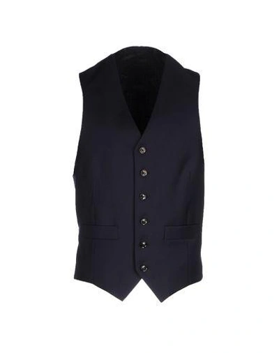 Shop Hardy Amies Suit Vest In Dark Blue