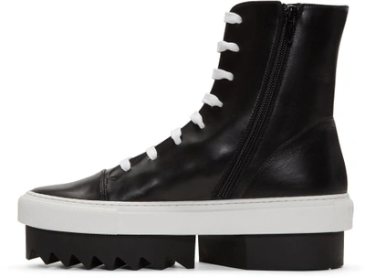 Shop Givenchy Black Platform Skate High-top Sneakers
