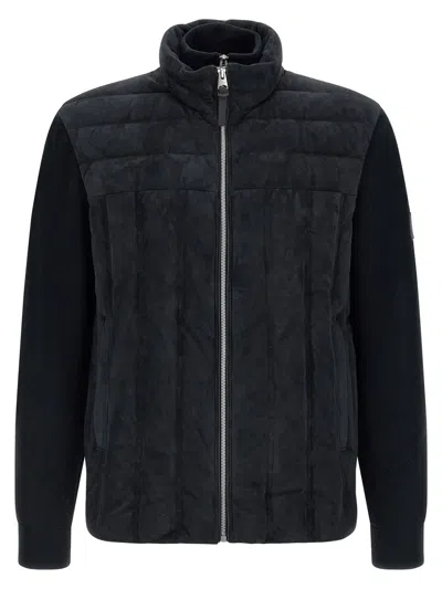 Mackage Blue Solid Wool Jacket In Blue