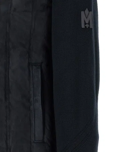 Mackage Blue Solid Wool Jacket In Blue