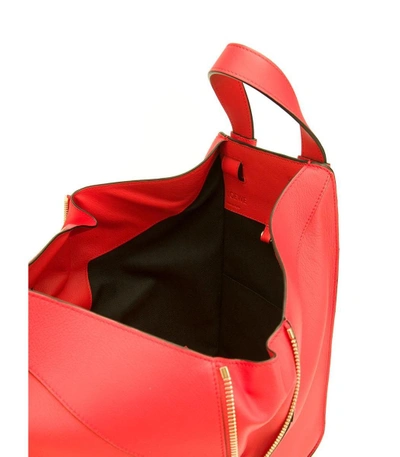 Shop Loewe Red 'hammock' Bag