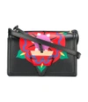 LOEWE Black Floral Shoulder Bag,11187192696003696