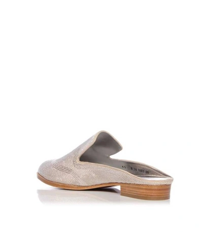 Shop Robert Clergerie Silver 'astre' Stud Loafer