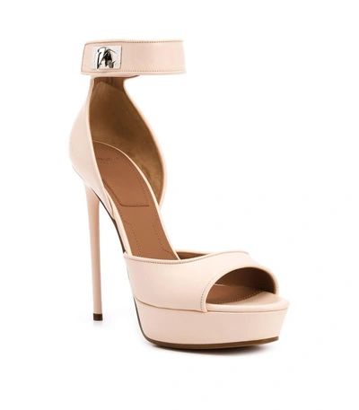 Shop Givenchy Nude 'shark' Sandal In Nude Neturals