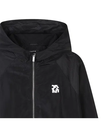 Dkny Polyester Jacket In Black