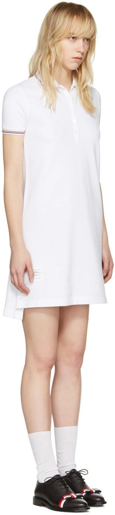 Shop Thom Browne White A-line Polo Dress