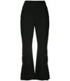 ELLERY Black Pleated Cropped Trouser,7150420727496