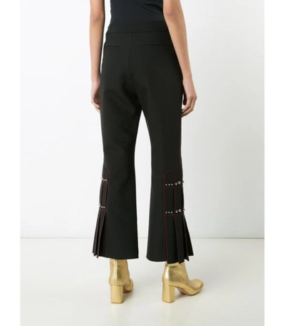 Shop Ellery Black Pleated Cropped Trouser