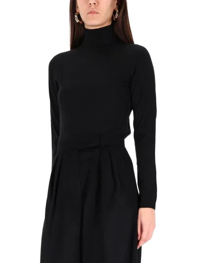 Max Mara Meana Cashmere Turtleneck Sweater In Black