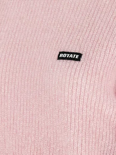 Rotate Birger Christensen Rotate Birgerchristensen Wool Puff Sweater In Pink
