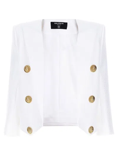 Balmain Blazer Spencer In White