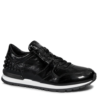 Tod's Sneakers In Patent Leather In Black