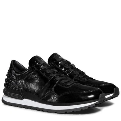 Shop Tod's Sneakers In Patent Leather In Black