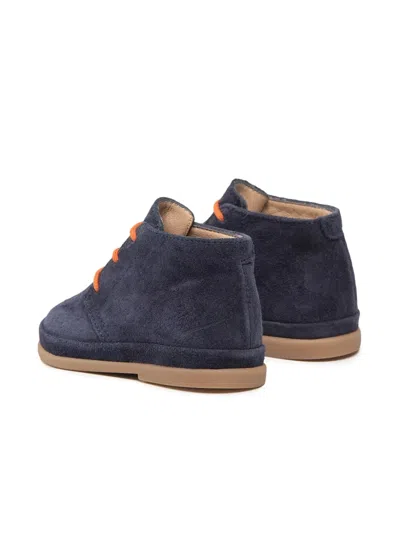 Pom D'api Mini Derby Dress Shoes For Boys In Blue