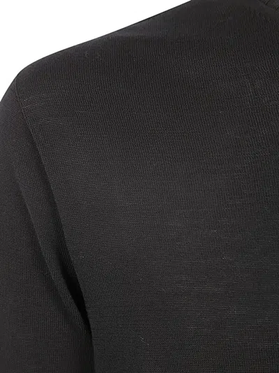 Md75 Classic Round Neck Pullover In Black