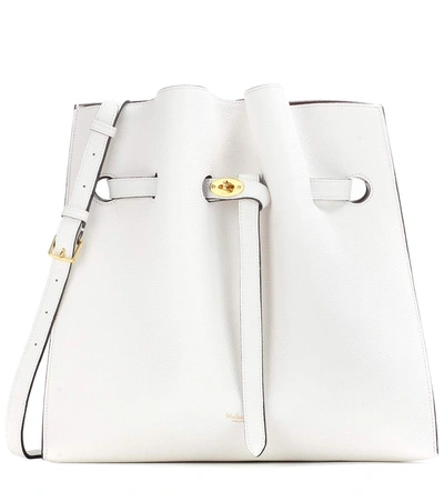 Mulberry Tyndale Small Leather Bucket Bag In White