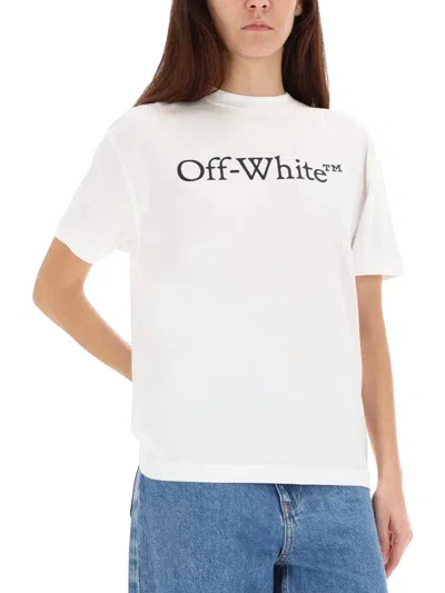 Off-white T-shirt With Logo In White