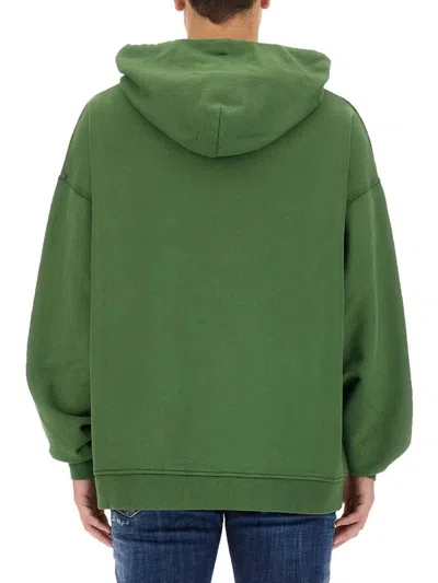 Dsquared2 Dsquared Men Sweatshirt With Logo In Green